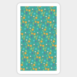 Mystery Inc Pattern (Teal) Sticker